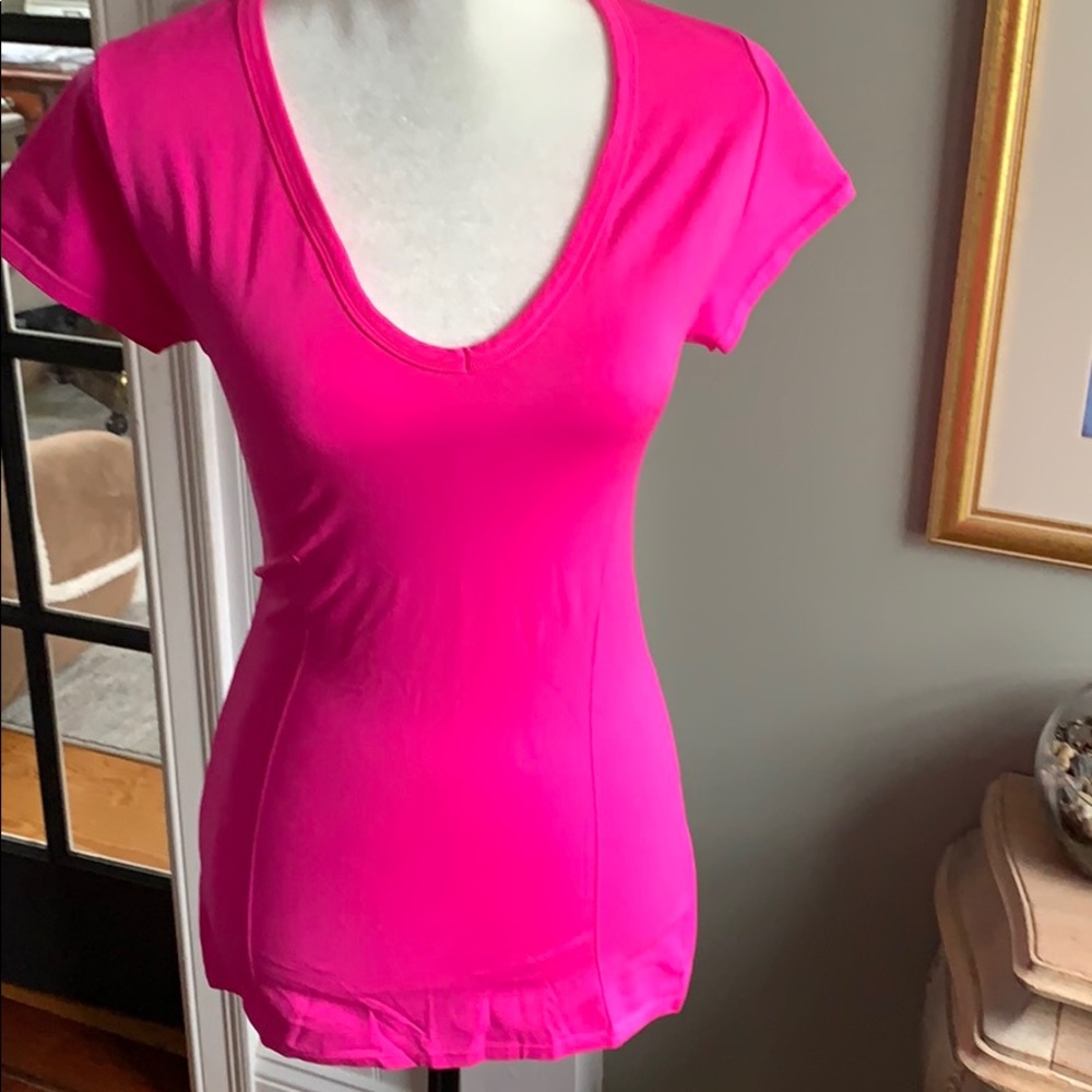 90 Degree Hot Pink Nylon Spandex Top